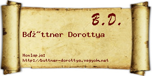 Büttner Dorottya névjegykártya